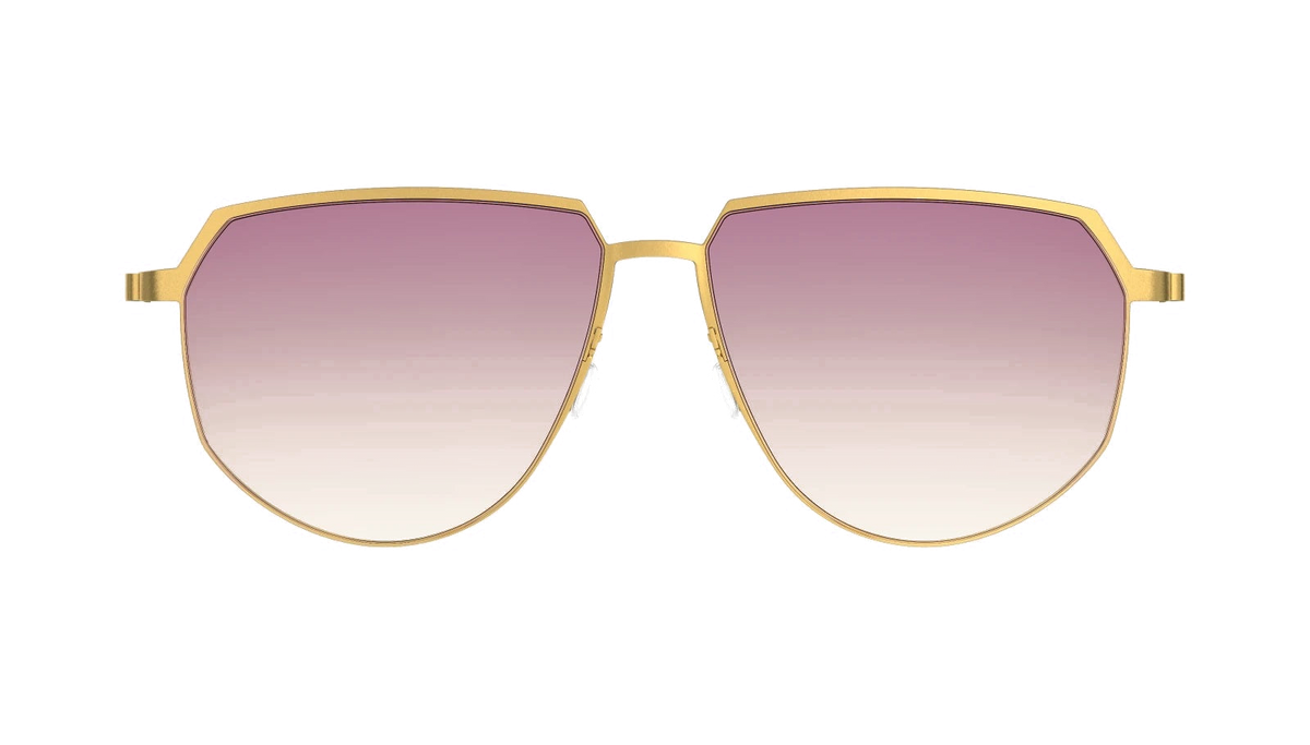Lindberg TITANIUM 8914 - Gold / 135 - Normal / Bordeaux Pearl Gradient