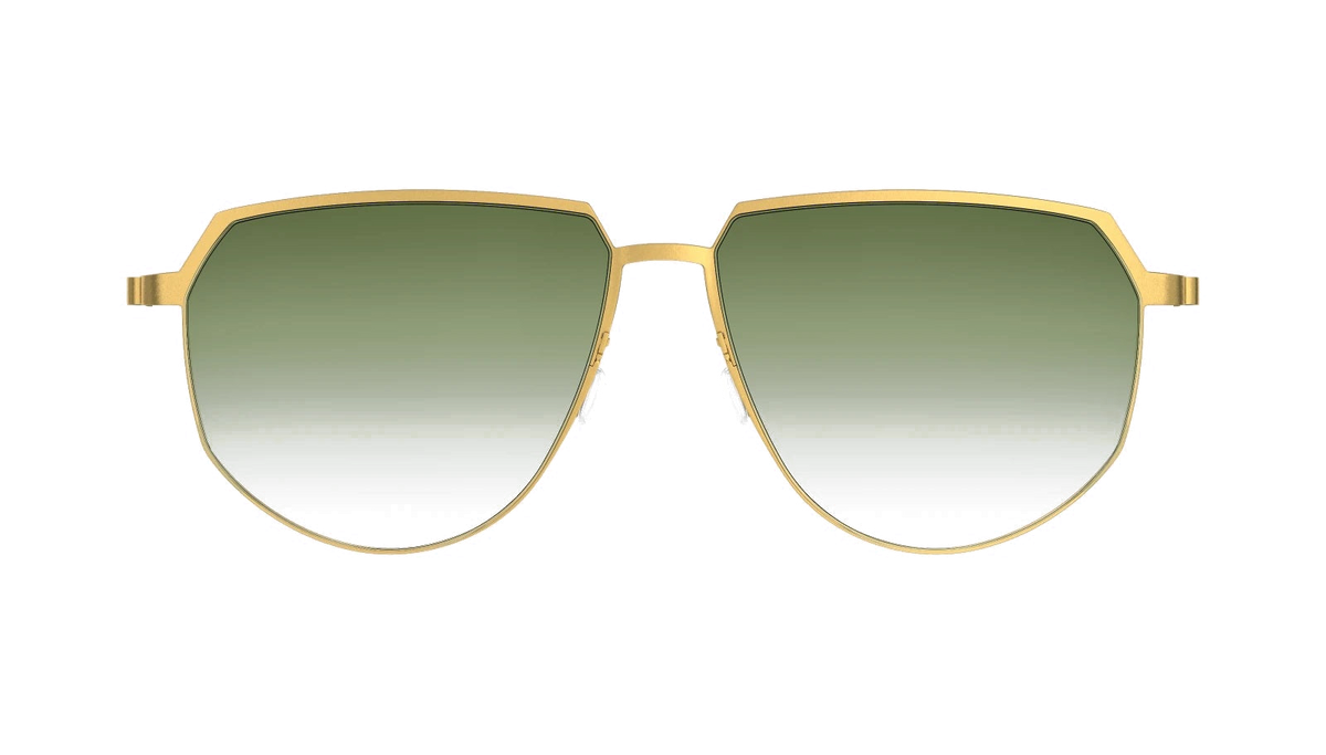 Lindberg TITANIUM 8914 - Gold / 125 - Short / Green Gradient