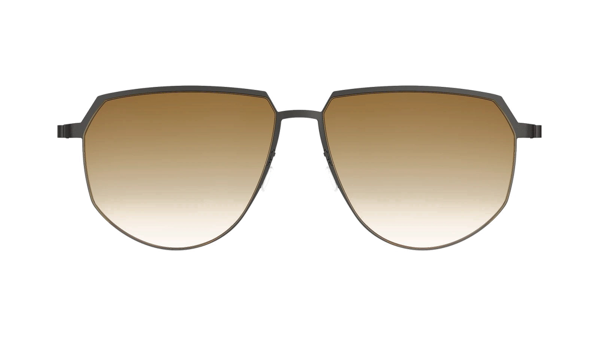 Lindberg TITANIUM 8914 - Black / 125 - Short / Brown Gradient