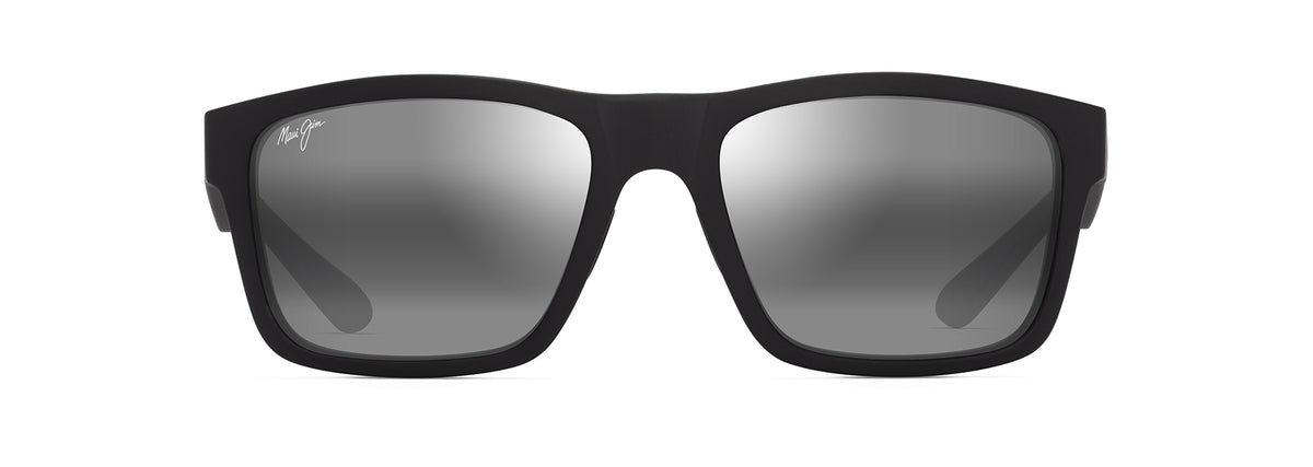 Maui Jim The Flats sunglasses in Matte Black with Grey, front view