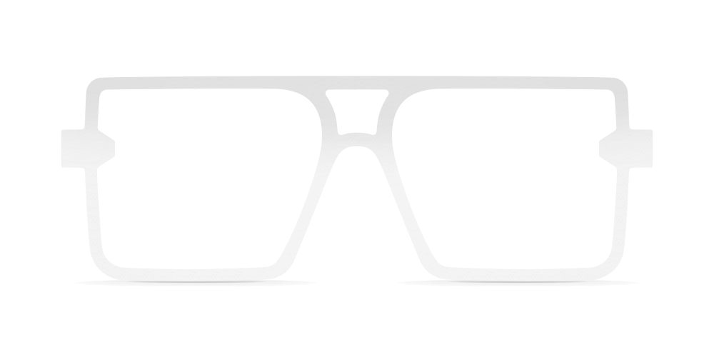 Nina Mûr Tete RX eyeglasses in White High Gloss — handcrafted Madrid birch wood frame