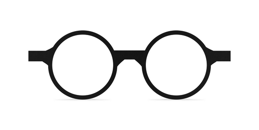 Nina Mûr Lolo eyeglasses in Black — handcrafted Madrid birch wood frame