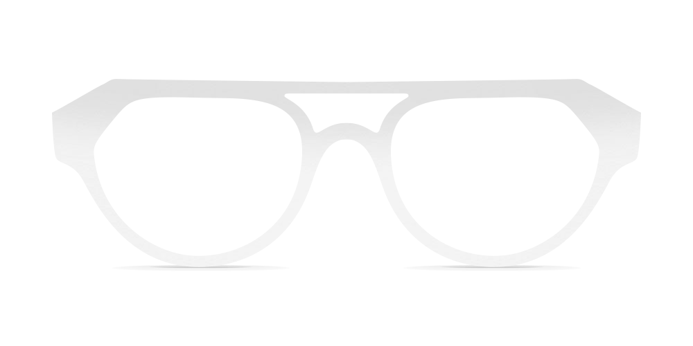 Nina Mûr Mikel eyeglasses in White High Gloss — handcrafted Madrid birch wood frame
