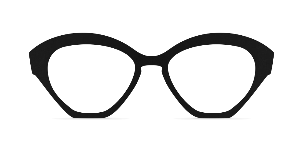 Nina Mûr Daisy eyeglasses in Black — handcrafted Madrid birch wood frame