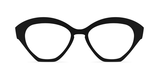 Nina Mûr Daisy eyeglasses in Black — handcrafted Madrid birch wood frame