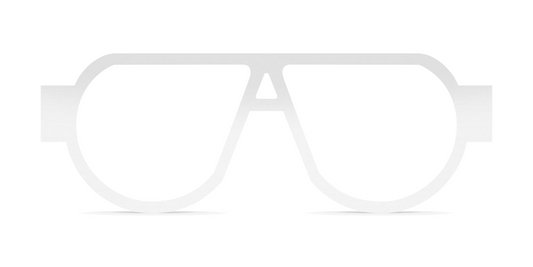 Nina Mûr Ettore eyeglasses in White High Gloss — handcrafted Madrid birch wood frame