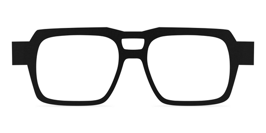 Nina Mûr Hermes eyeglasses in Black — handcrafted Madrid birch wood frame