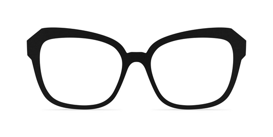 Nina Mûr Carolina eyeglasses in Black — handcrafted Madrid birch wood frame