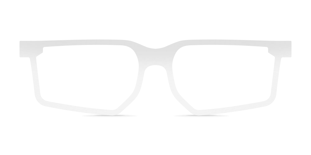 Nina Mûr Francisco eyeglasses in White High Gloss — handcrafted Madrid birch wood frame