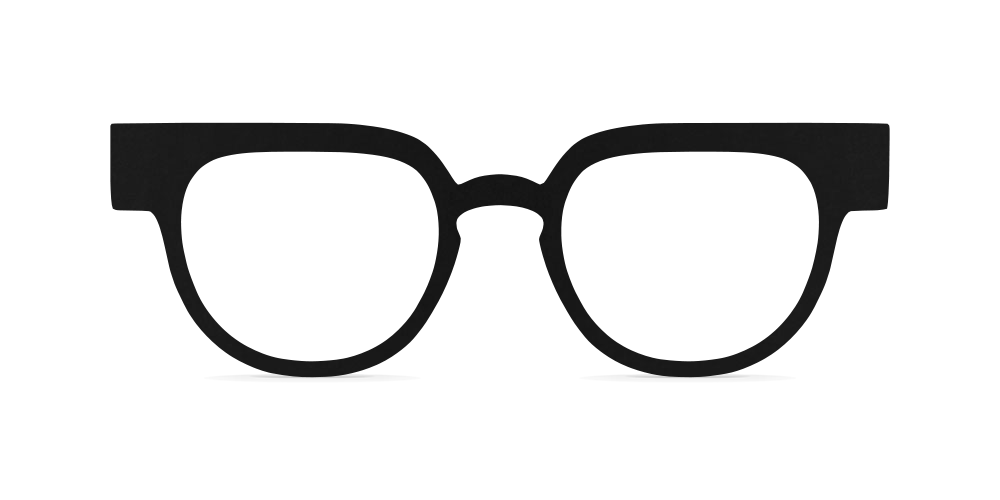 Nina Mûr Enzo eyeglasses in Black — handcrafted Madrid birch wood frame