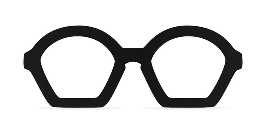 Nina Mûr Ottificio eyeglasses in Black — handcrafted Madrid birch wood frame