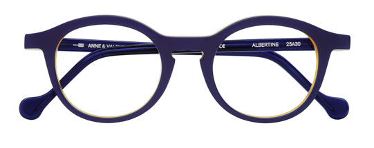 Anne Et Valentin ALBERTINE Eyeglasses Purple 25A30 Front