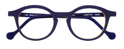 Anne Et Valentin ALBERTINE Eyeglasses Purple 25A30 Front
