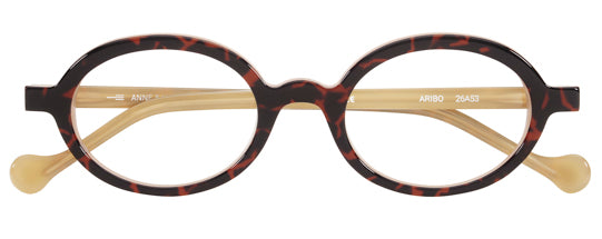 Anne Et Valentin ARIBO Eyeglasses Dark Tortoise over Cream (26A53) Front
