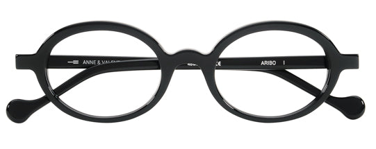 Anne Et Valentin ARIBO Eyeglasses Solid Black (I) Front