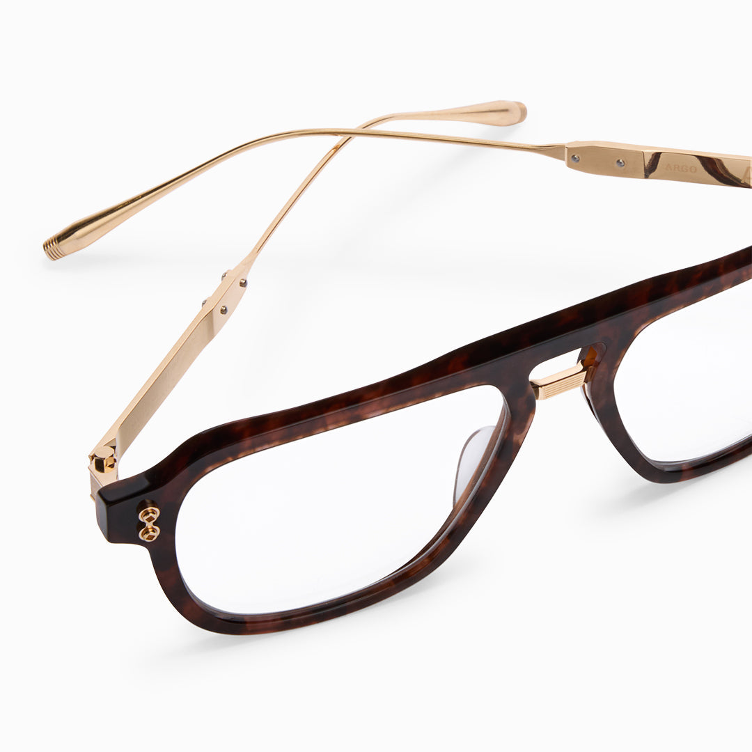 Akoni Argo Eyeglasses Havana AKX-538B-55 Detail