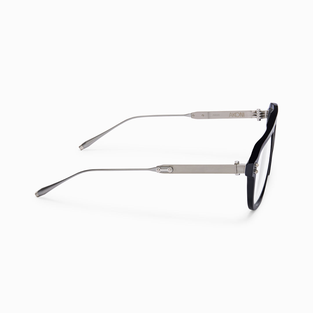 Akoni Argo Eyeglasses Pearl Blue AKX-538C-55 Side