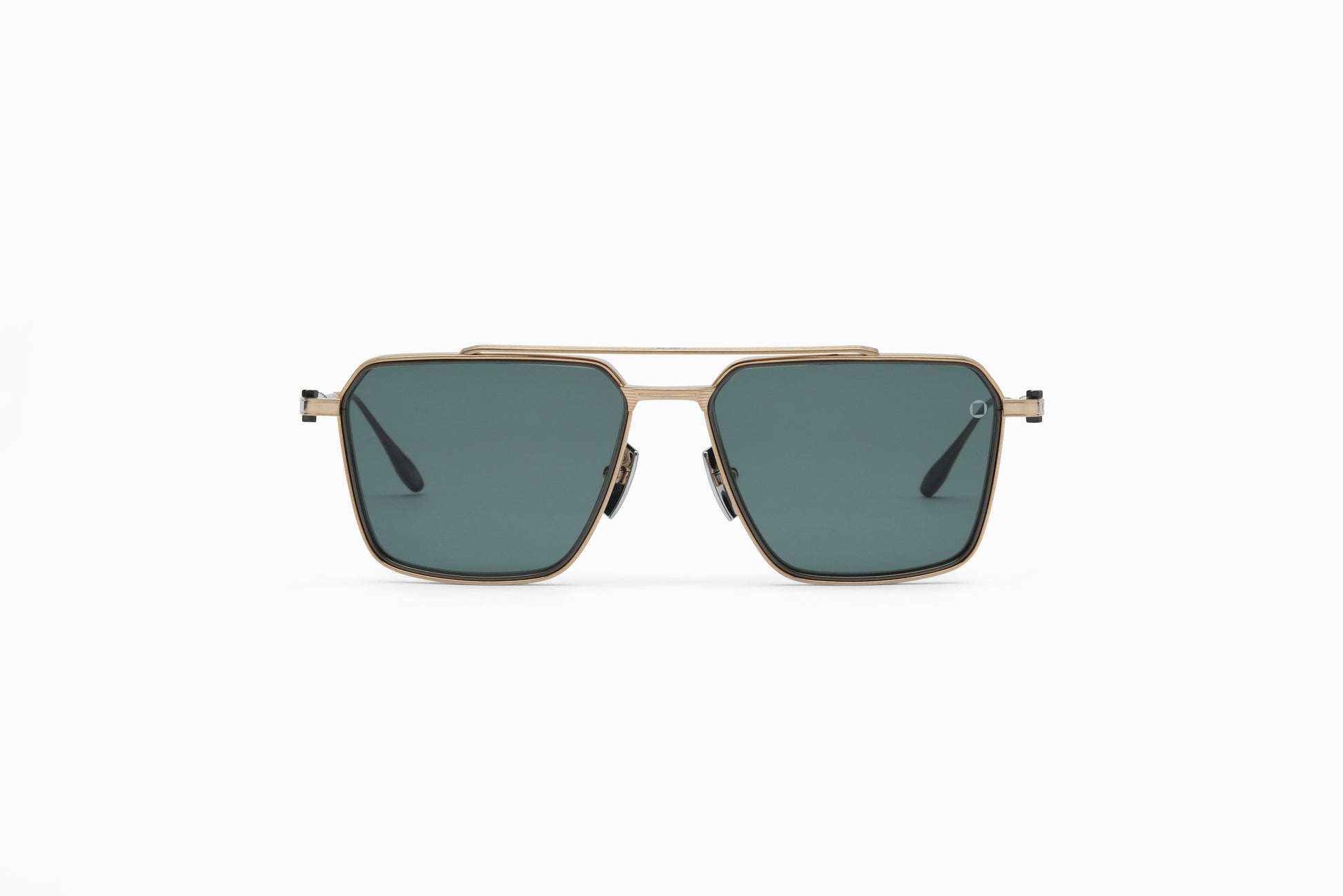 Akoni Telesto 56 Sunglasses Brushed 12k Gold AKS-523A-56 Front