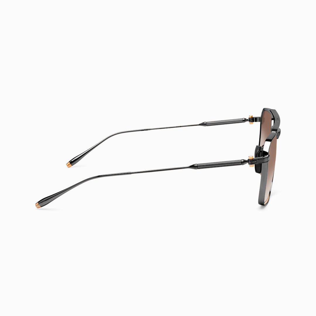 Akoni Telesto 56 Sunglasses Brushed Black AKS-523E-56 Side