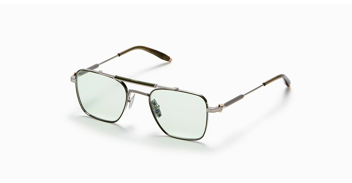 Europa Rx Akoni Eyeglasses Brushed Palladium Aviator