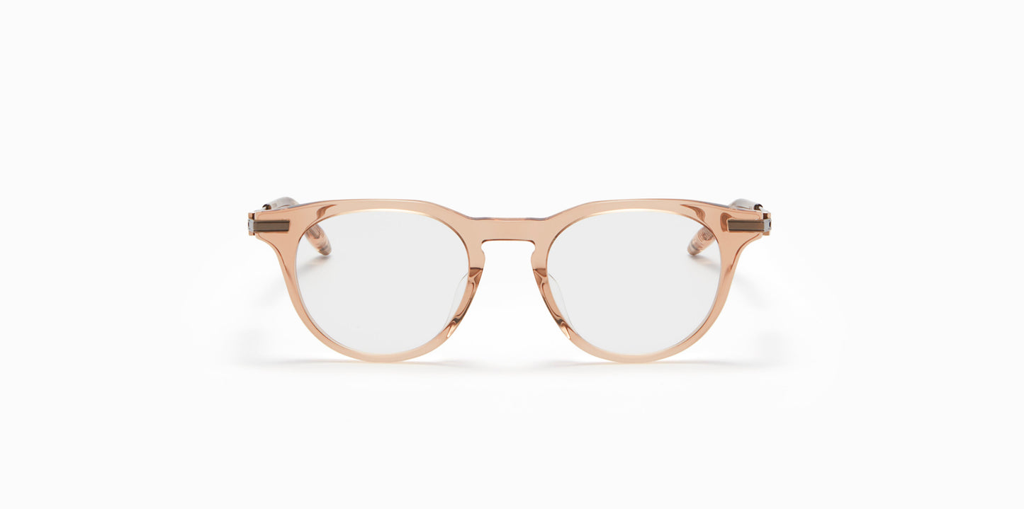 Gemini Akoni Eyeglasses Crystal Taupe Round