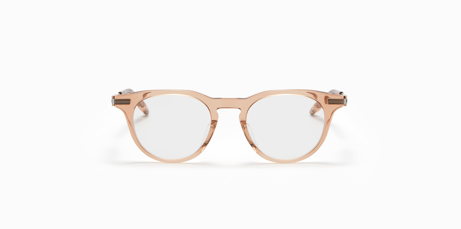 Gemini Akoni Eyeglasses Crystal Taupe Round