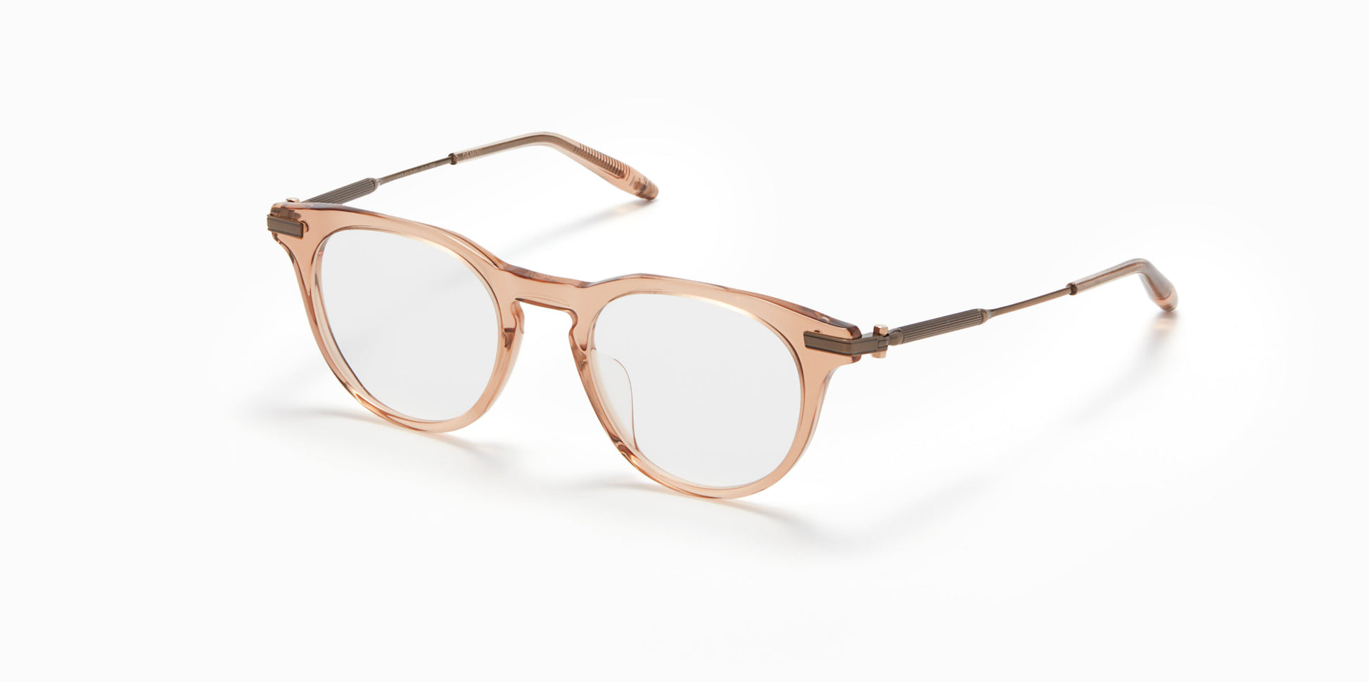 Gemini Akoni Eyeglasses Crystal Taupe Round