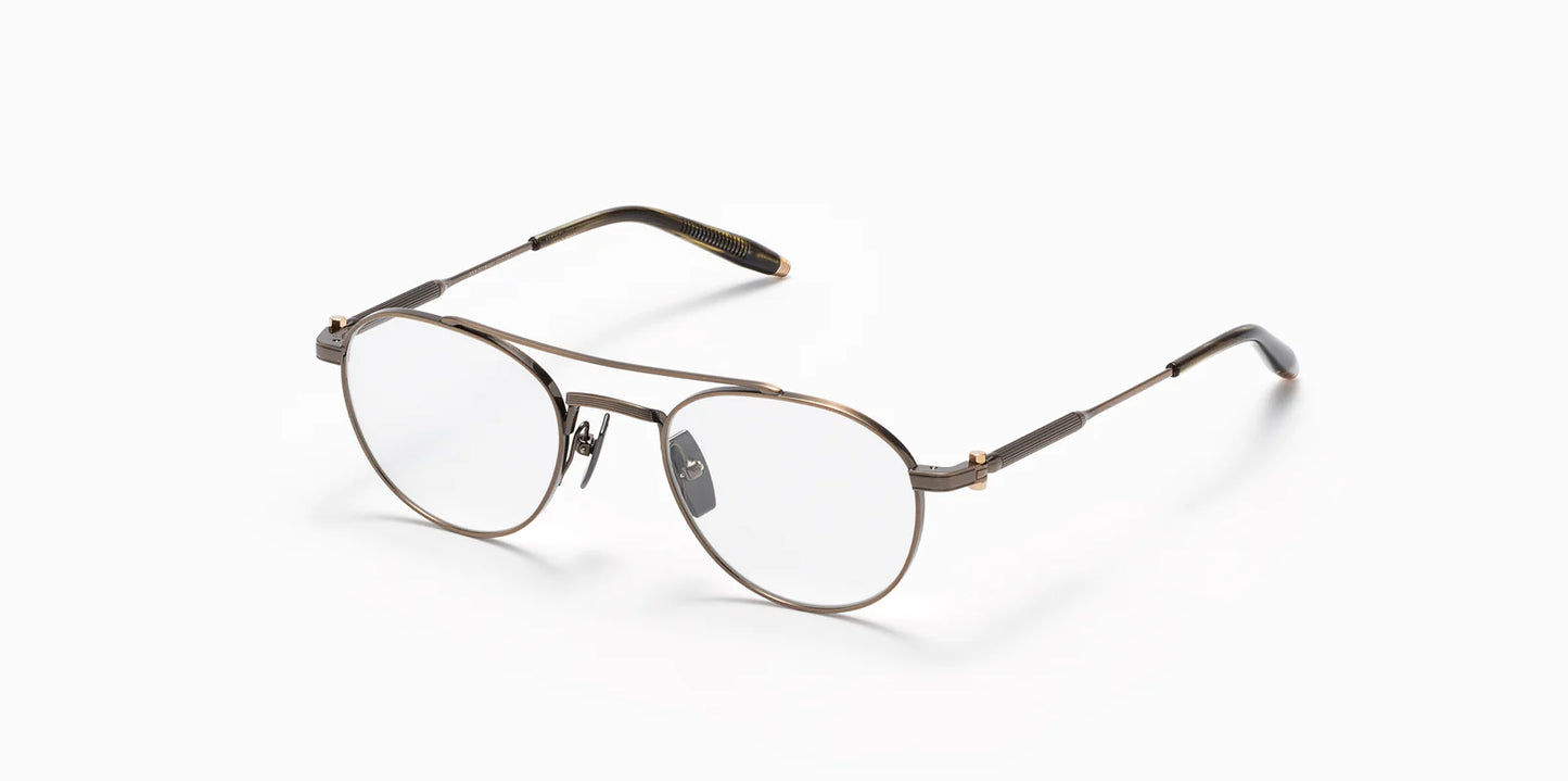 Mercury Akoni Eyeglasses Antiqued White Gold Aviator