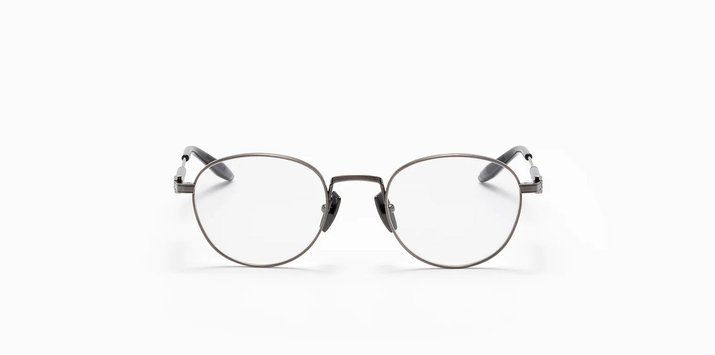 Pioneer Akoni Eyeglasses Antiqued Silver Round