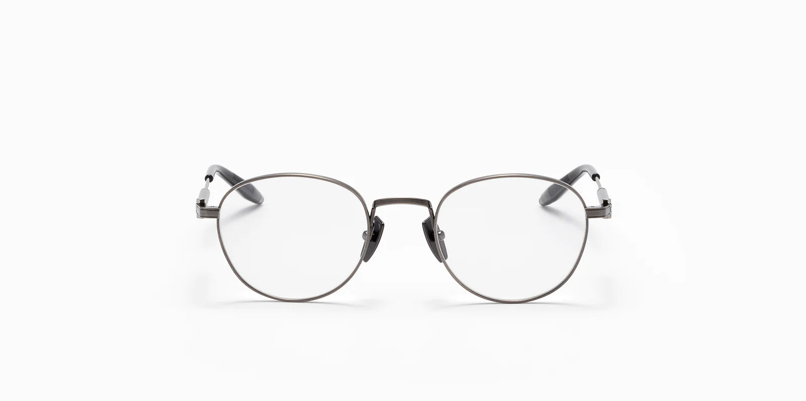 Pioneer Akoni Eyeglasses Antiqued Silver Round