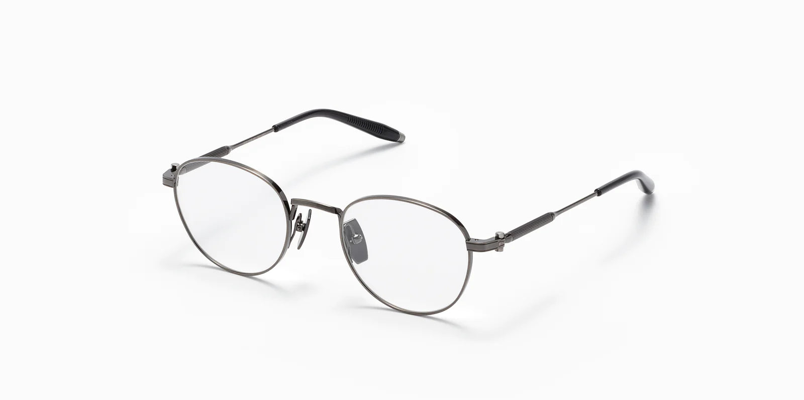 Pioneer Akoni Eyeglasses Antiqued Silver Round