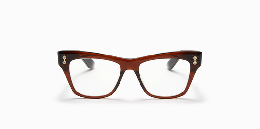 Sagitta Akoni Eyeglasses Crystal Brown Cat Eye