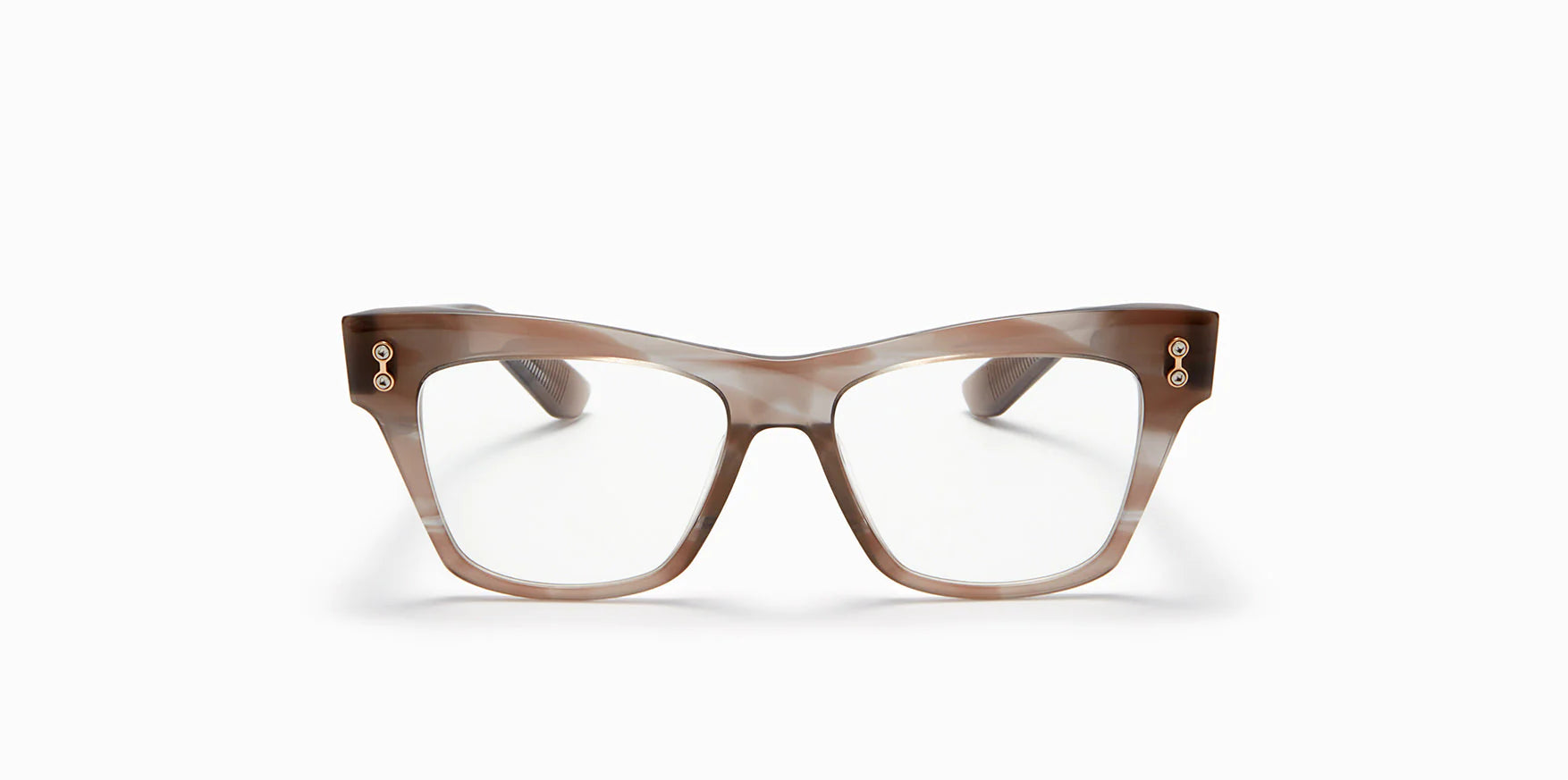 Sagitta Akoni Eyeglasses Nude Grey Swirl Cat Eye