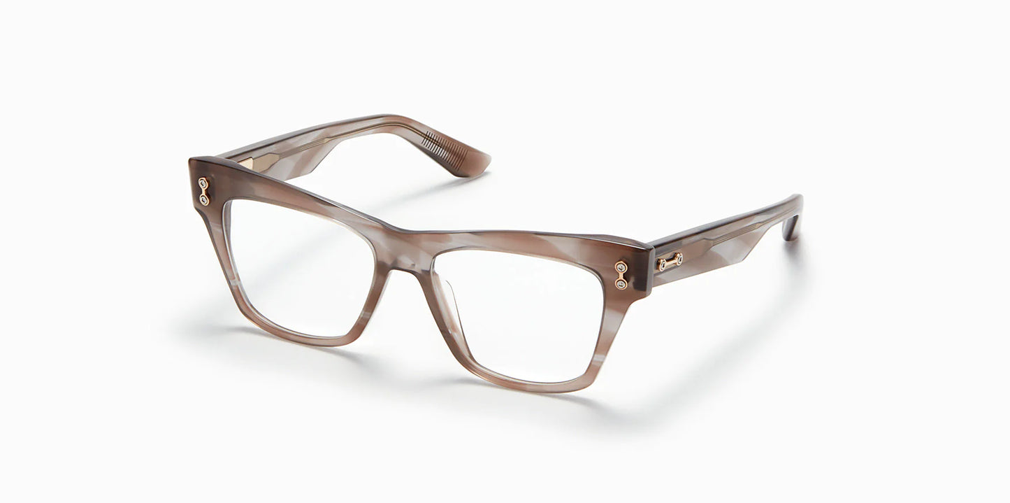 Sagitta Akoni Eyeglasses Nude Grey Swirl Cat Eye