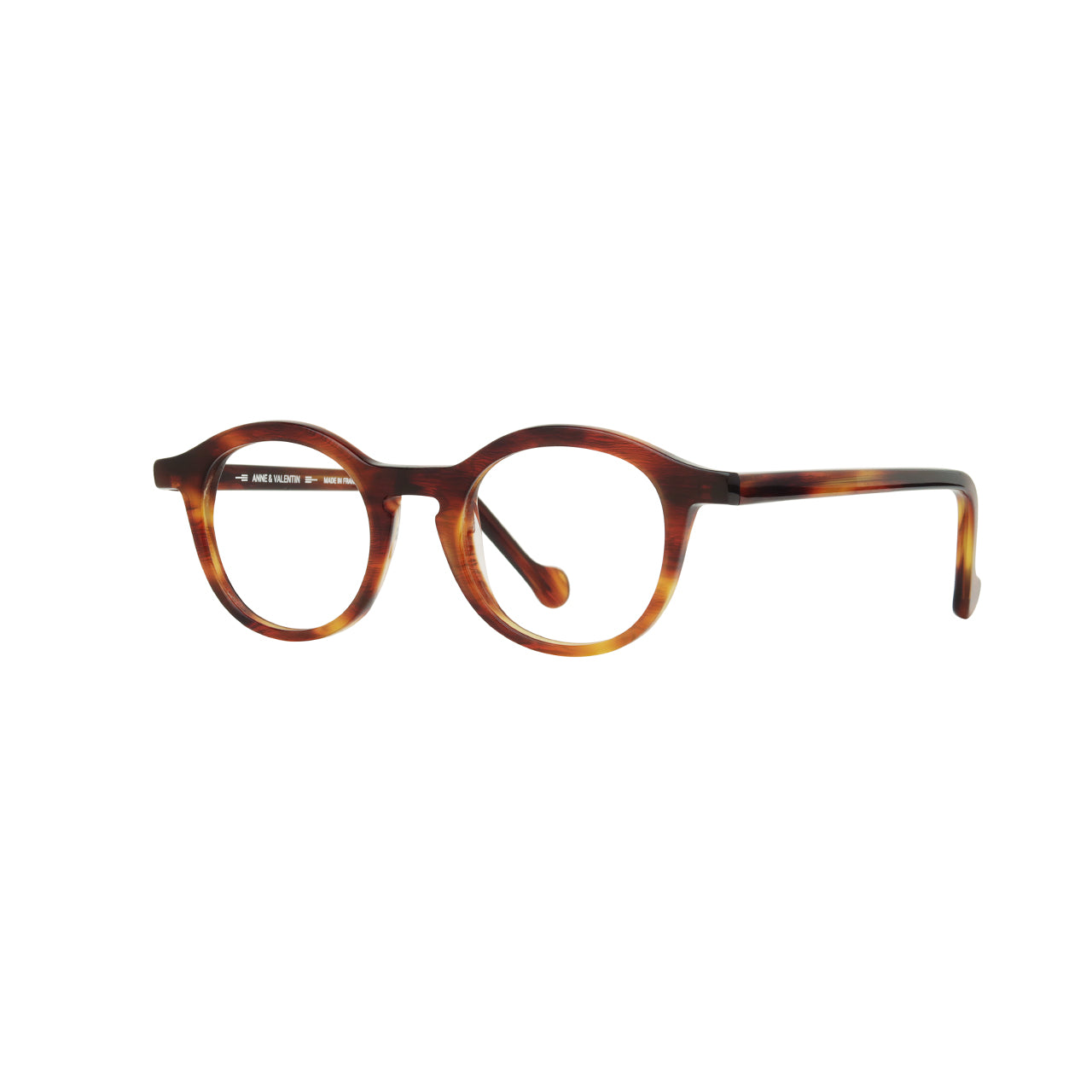 Anne Et Valentin ALBERTINE Eyeglasses Brushed Brown 0930 Side