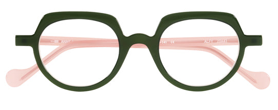 Anne Et Valentin ALFY Eyeglasses Green Pink 20A41 Front