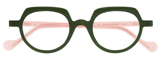 Anne Et Valentin ALFY Eyeglasses Green Pink 20A41 Front