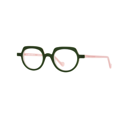 Anne Et Valentin ALFY Eyeglasses Green Pink 20A41 Side