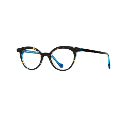Anne Et Valentin ALMA2 Eyeglasses Tortoise Blue 1725A Side