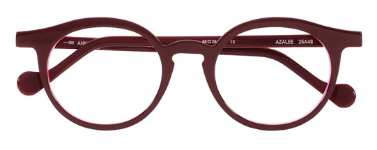 Anne Et Valentin AZALEE Eyeglasses Burgundy 26A48 Front