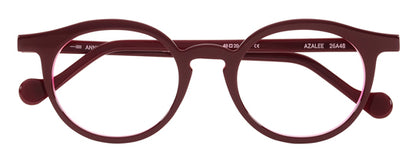 Anne Et Valentin AZALEE Eyeglasses Burgundy 26A48 Front