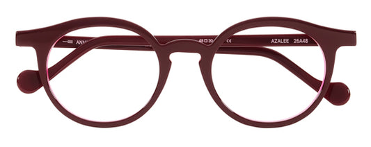 Anne Et Valentin AZALEE Eyeglasses Burgundy 26A48 Front
