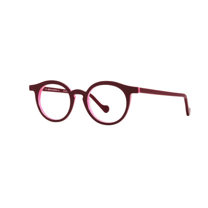 Anne Et Valentin AZALEE Eyeglasses Burgundy 26A48 Side