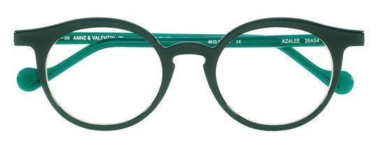 Anne Et Valentin AZALEE Eyeglasses Green 26A54 Front
