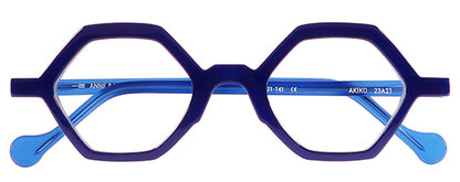 Anne Et Valentin Akiko Eyeglasses Blue 23A21 Front