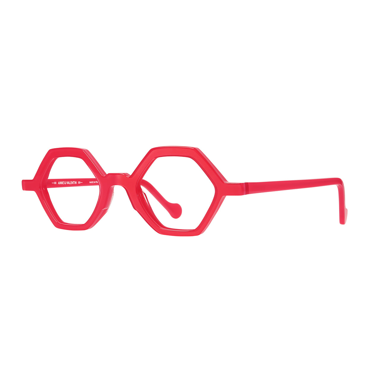 Anne Et Valentin Akiko Eyeglasses Fuschia 23A23 Profile