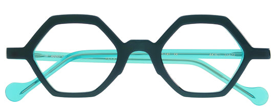 Anne Et Valentin Akiko Eyeglasses Green Teal 23A22 Front