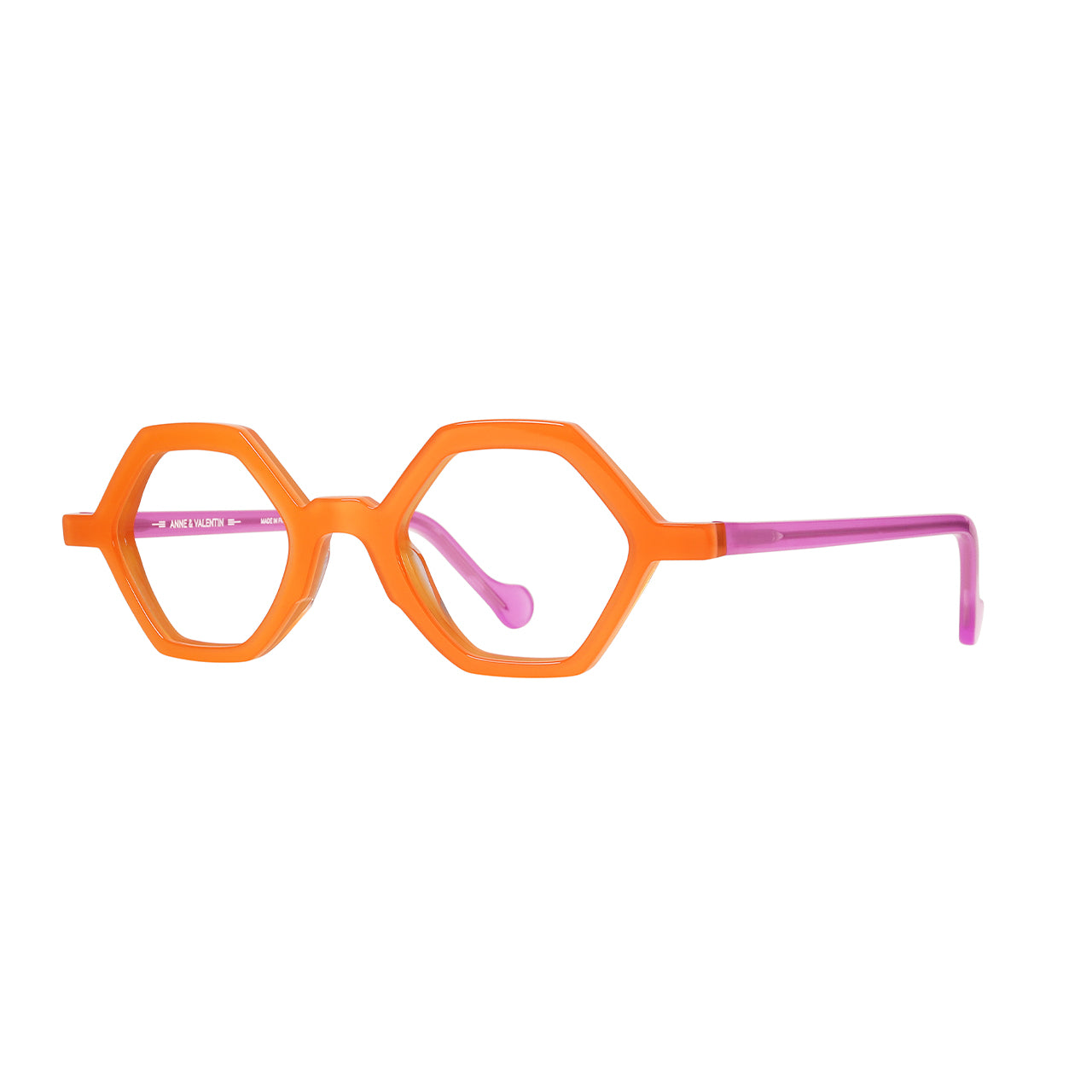 Anne Et Valentin Akiko Eyeglasses Orange Pink 23A24 Profile