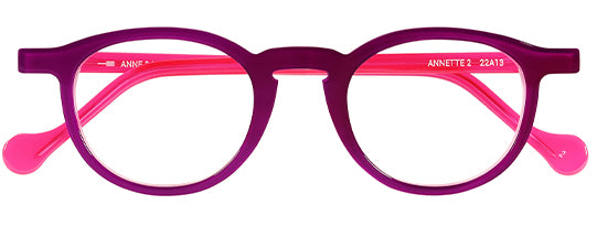 Anne Et Valentin Annette 2 Eyeglasses Fuchsia 22A13 Front