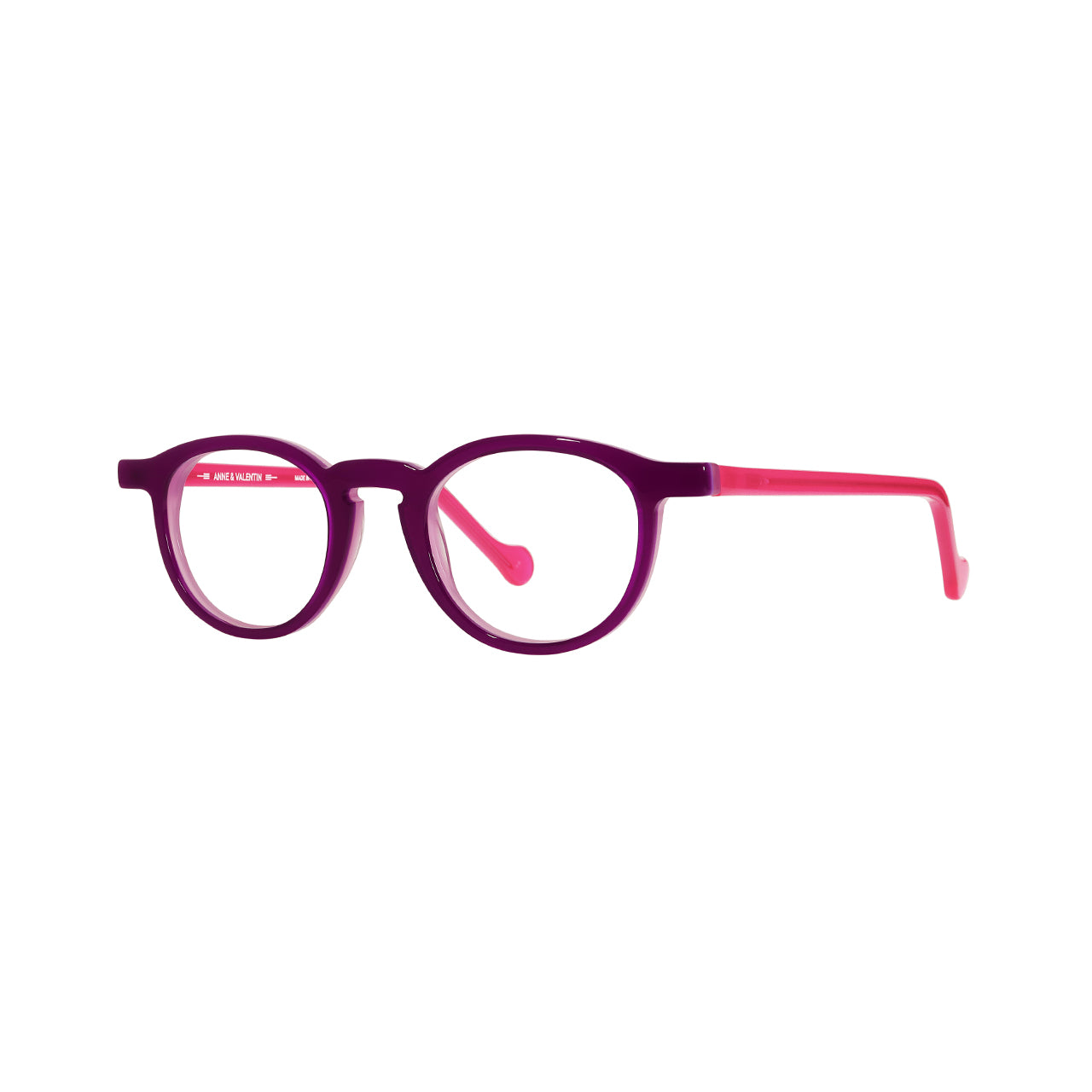 Anne Et Valentin Annette 2 Eyeglasses Fuchsia 22A13 Profile